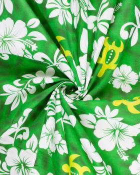 Polynesian fabric HONU Green - Tissushop